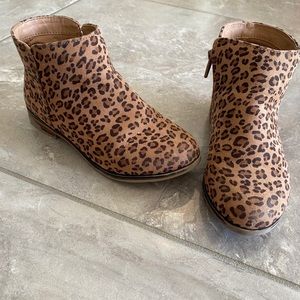 Leopard ankle boots- size 12